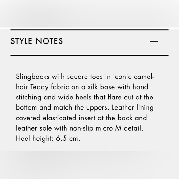 MaxMara Clarec Teddy Camel sling back heel - NEW IN BOX Size 39.5 - Picture 4 of 16